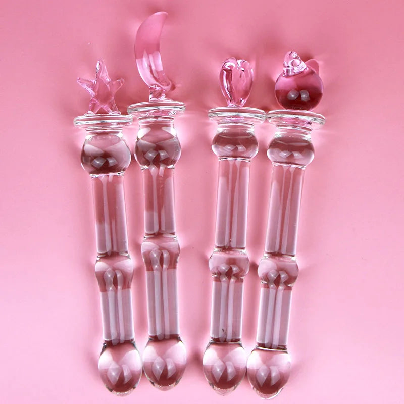 Crystal Glass Dildo Beads