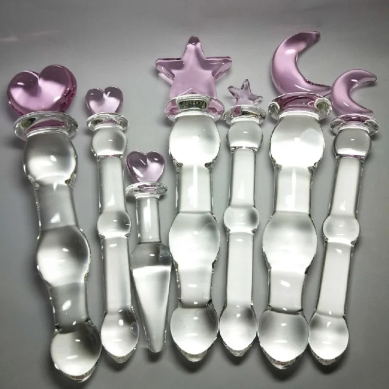 Crystal Glass Dildo Beads