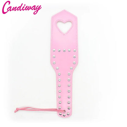 Heart-Shaped Leather Erotic Spanking Toy