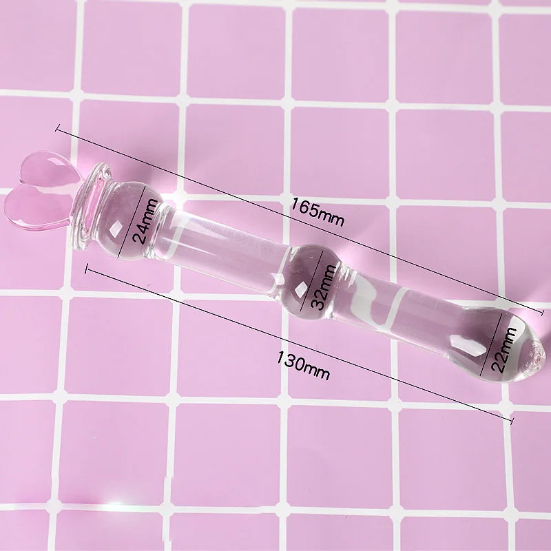 Crystal Glass Dildo Beads