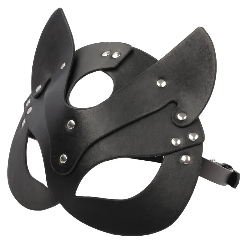 Leather Head Mask Set