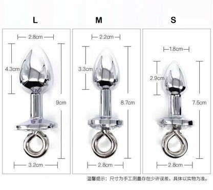 Bell Bow Stainless Steel Plug