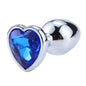 Stainless Steel Crystal heart Plug