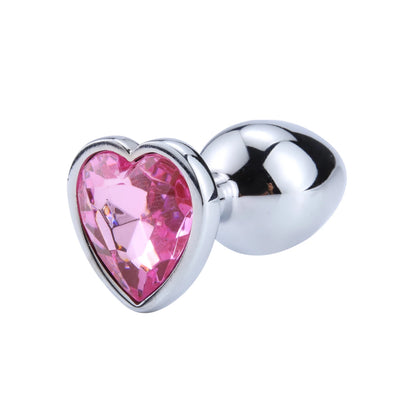 Stainless Steel Crystal heart Plug