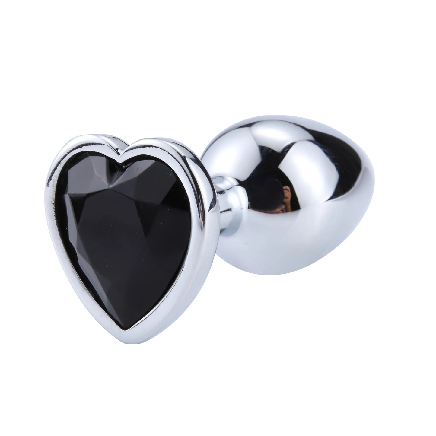 Stainless Steel Crystal heart Plug