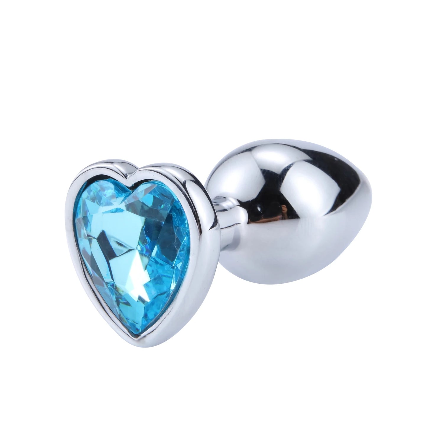 Stainless Steel Crystal heart Plug