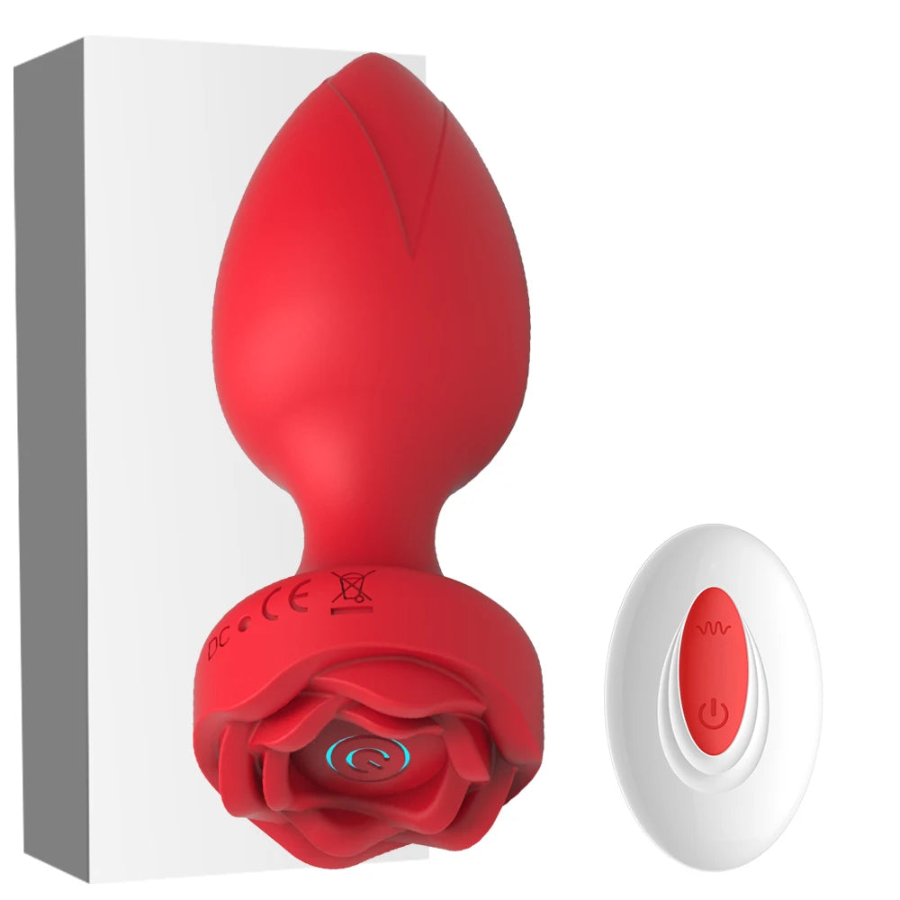 Rose Vibrator Dildo Plug