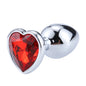 Stainless Steel Crystal heart Plug