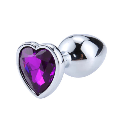 Stainless Steel Crystal heart Plug