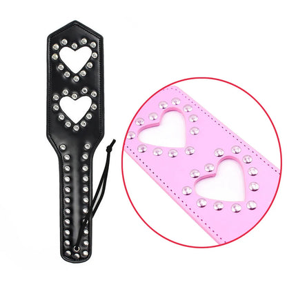 Heart-Shaped Leather Erotic Spanking Toy