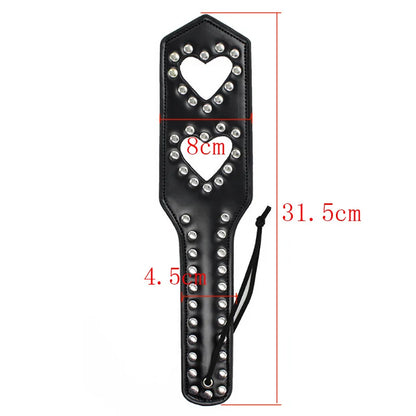 Heart-Shaped Leather Erotic Spanking Toy