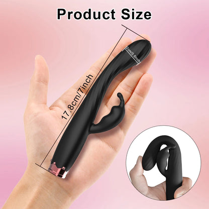 2 In 1 Dildo Vibrator Ten Modes