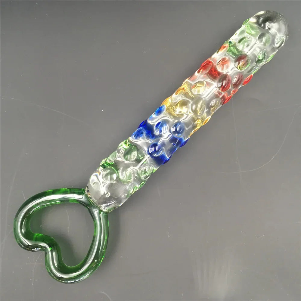 Crystal Glass Dildo Beads