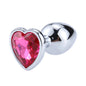 Stainless Steel Crystal heart Plug