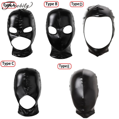 Cosplay Leather Face Mask