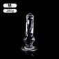 Long Suction Cup Clear Dildo